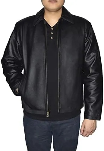 Victory Outfitters Men&#039;s Genuine Leather Open Bottom Jacket