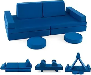 Costway 10 Pcs Kids Play Sofa Set