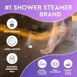 Cleverfy Shower Steamers Aromatherapy - 18 Pack of Shower Bombs with Essential Oils. Self Care Birthday Gifts For Women and Valentines Day Gifts for Her and Him. Purple Set