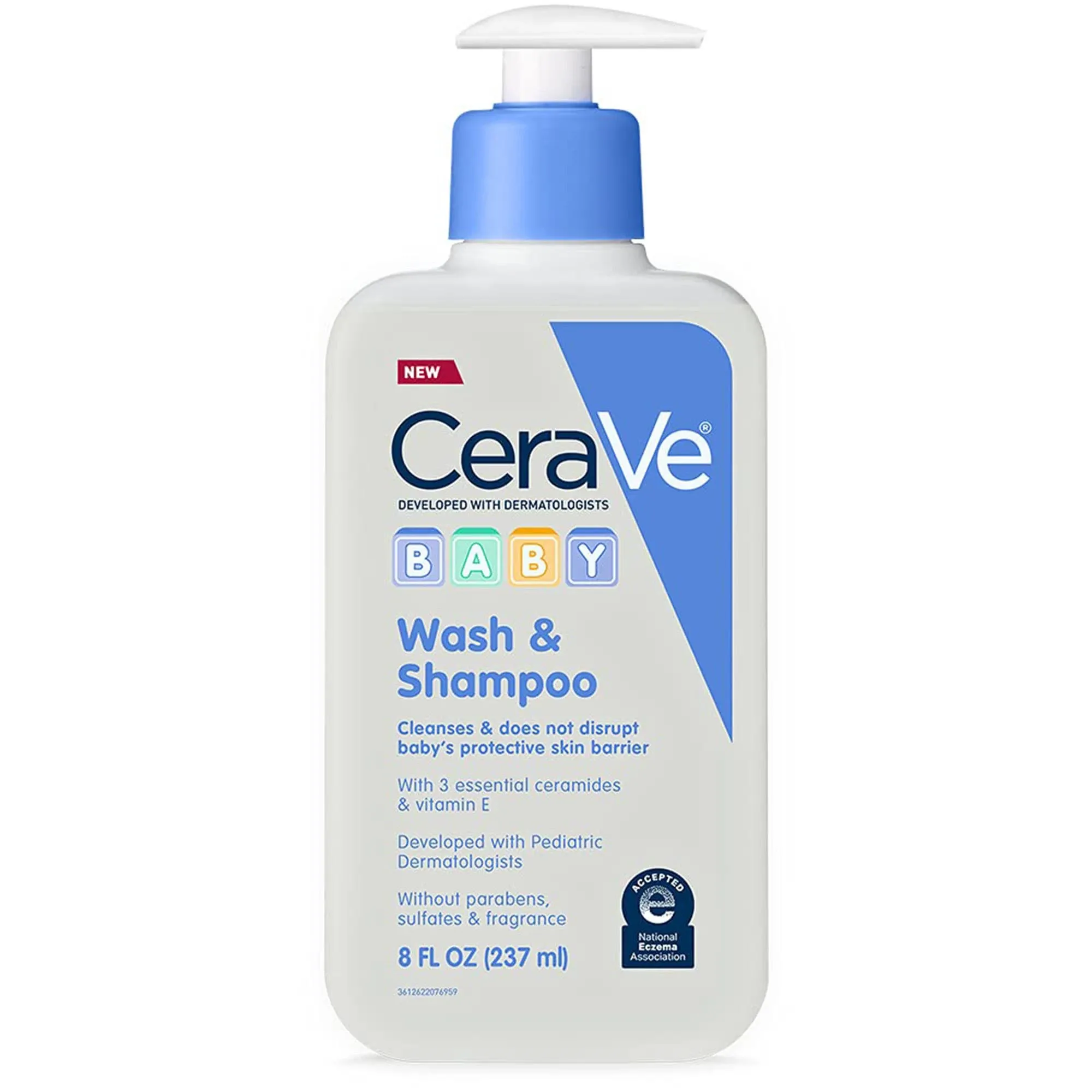 CERAVE BABY WASH &amp; SHAMPOO 8OZ 