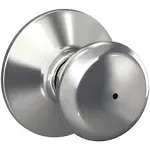 Schlage Plymouth Knob Privacy - Bright Chrome