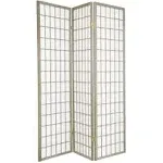 Oriental Furniture 6 ft. Tall Window Pane - Special Edition - Grey - 3