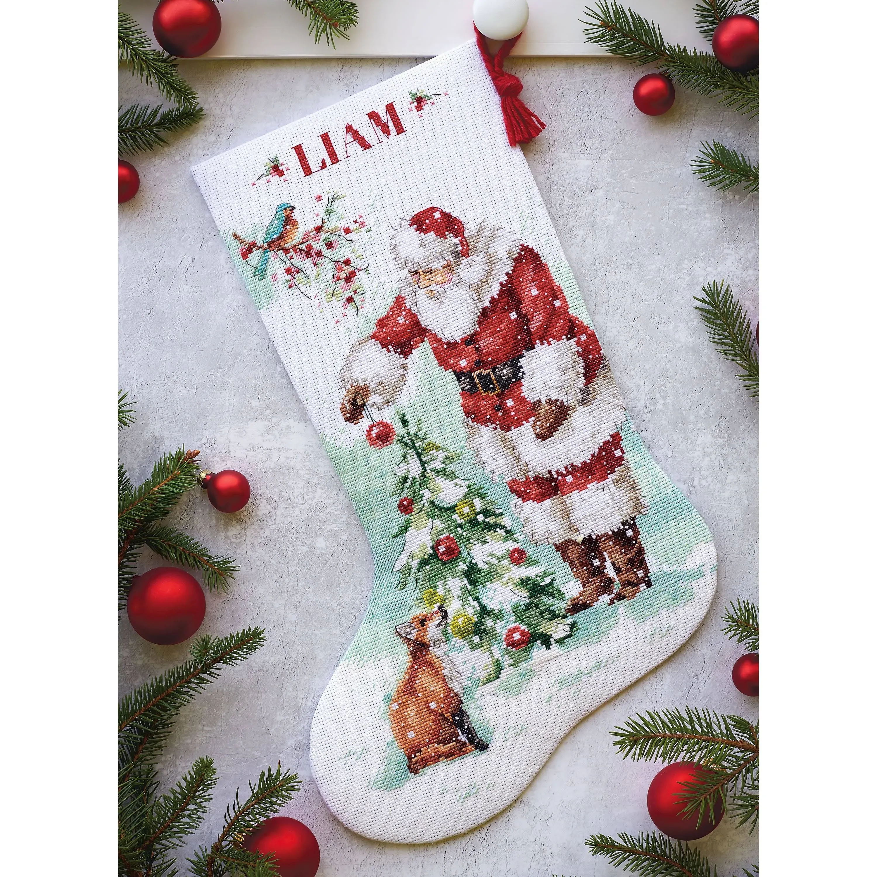 Dimensions Counted Cross Stitch Kit 16" Long-Magical Christmas Stocking (14 Count)