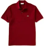 Lacoste Men's Short Sleeved Ribbed Collar Shirt