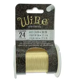 The Beadsmith 30yd Lacquered Tarnish Resistant 24 Gauge Copper Wire