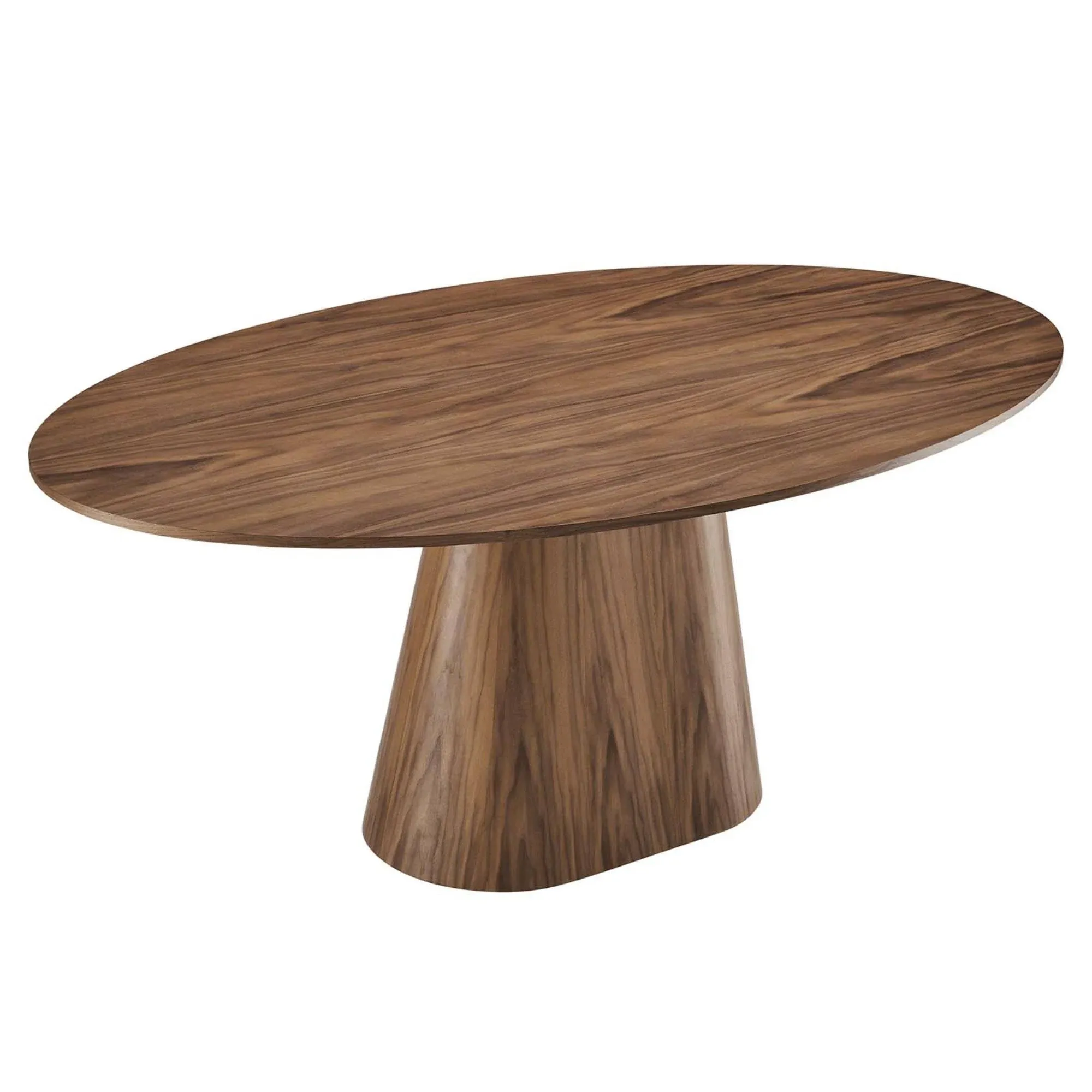 Modway Provision 75" Oval Dining Table - Walnut