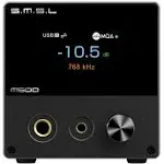 S.M.S.L M500 MKIII Bluetooth Audio DAC & Headphone Amplifier, ESS9038PRO D/A Chip, USB/Optical/Coaxial/Bluetooth Input, Hi-Res MQA XMOS DSD512 PCM THD+N 0.00006%