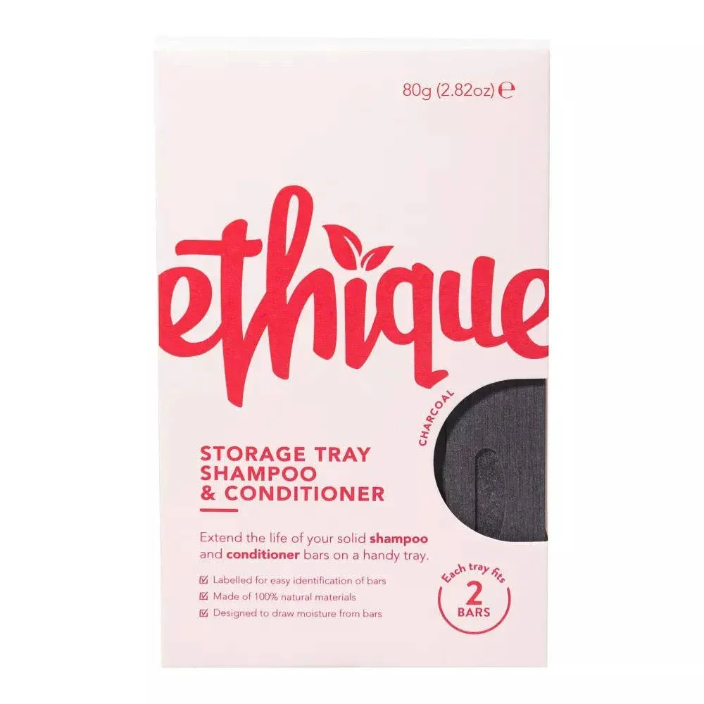 Ethique Storage Tray for Shampoo and Conditioner Bars, Charcoal