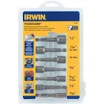 Irwin - 394100 - POWER-GRIP 1/2 in. High Carbon Steel Double-Ended Screw Extractor Set 4 in. 7/pc.