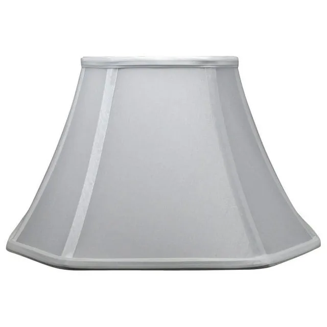 Kirks Lane 12 Inch White Square Cut Corner Lamp Shade (20306)