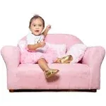 Keet Plush Kids Sofa with Accent Pillows