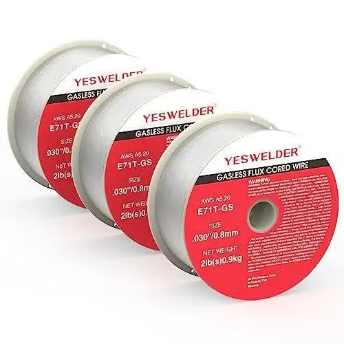 Fox Alloy Flux Cored Welding Wire 035A E71T-GS 2 lbs Spool Gasless MIG Welding ...