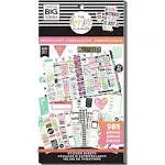 Happy Planner Classic Stickers, 9&quot;H x 4-3/4&quot;W x 1/4&quot;D, Productivity, Value Pack Of 985 Stickers