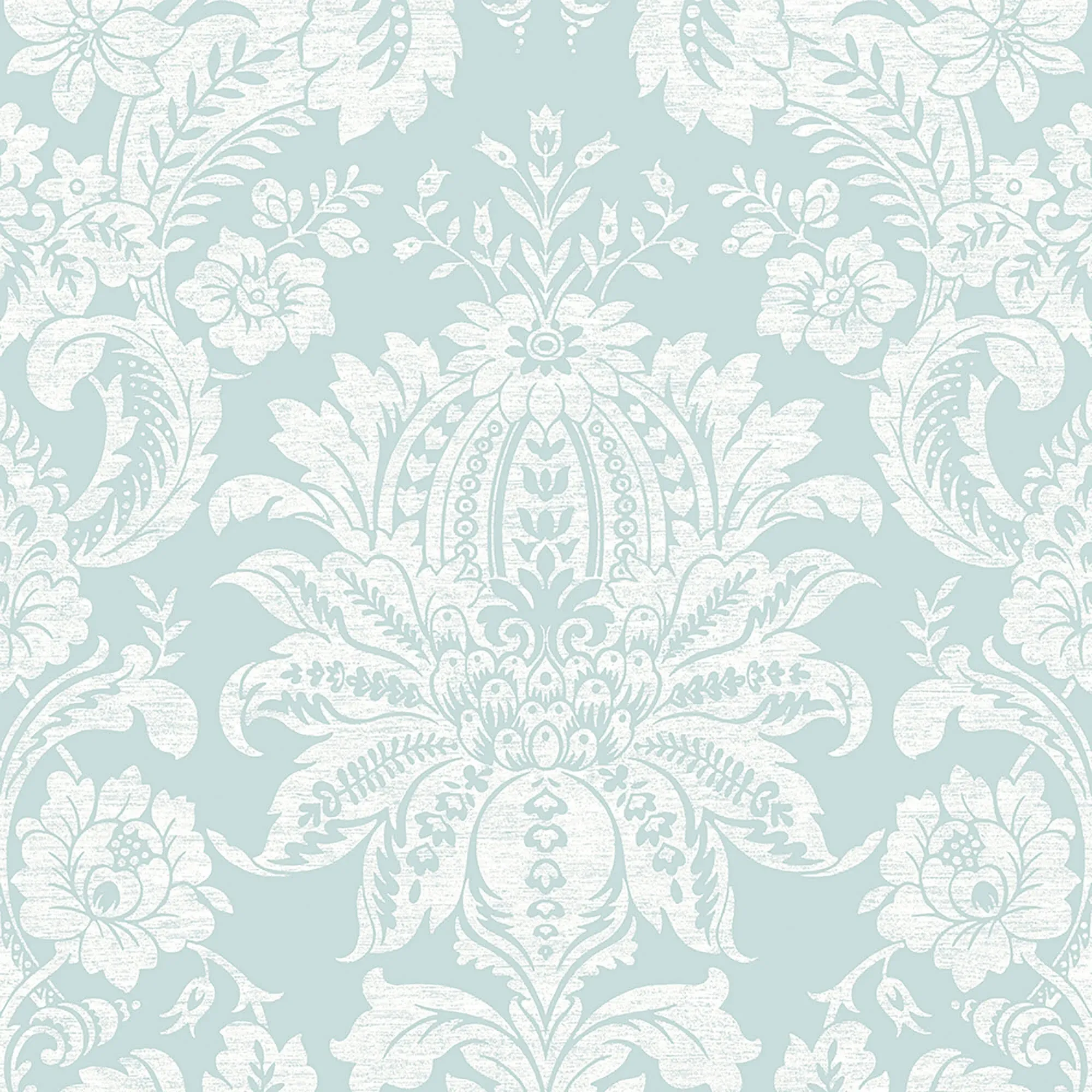 Transform 120504 Damask Duck Egg Peel and Stick Wallpaper