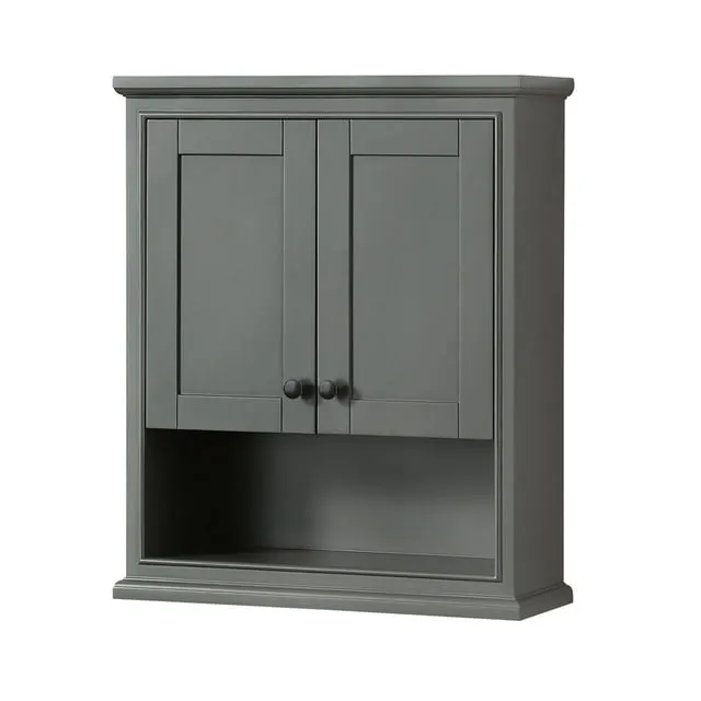 Wyndham Collection Deborah Wood Bathroom Wall-Mounted Storage Cabinet