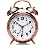 Super Loud Alarm Clock for Heavy Sleepers Adults,Twin Bell Retro 4 Inch Silen