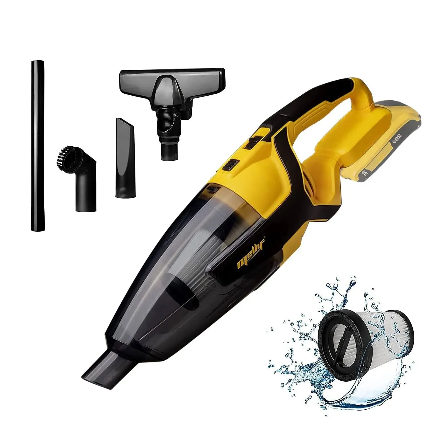 120W Cordless Handheld Vacuum Cleaner for DeWALT 20V 60V Max Battery (Battery NOT Included) Portable for Hard Floor Carpet Car Pet Hair Cleaning