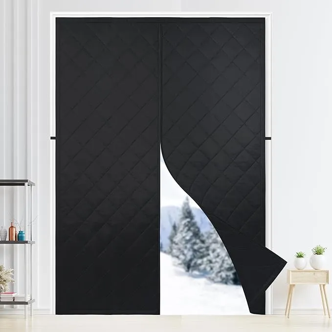 Odocovo Upgraded Magnetic Thermal Insulated Door Curtain,Thicken Polyester Fiberfill & Thicker Oxford Fabric,Temporary Magnetic Screen Door