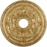 Livex Lighting Vintage Gold Leaf Ceiling Medallion - 8200-65