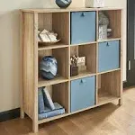 ClosetMaid Premium 9-Cube Organizer, Weathered Oak