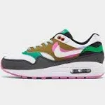 Nike Kids Air Max 1 SE (Black/White/Playful Pink/Stadium Green) 5Y