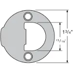 Kwikset 83929-15 Full Round Strike Satin Nickel Finish