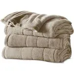 Sunbeam Royal Luxe Mushroom Heated Blanket - King