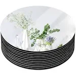 Coo-Drill 12" Round Mirrors for Centerpieces, Circle Mirror Centerpieces for Tables, Mirror Plates 2mm, Centerpieces & Wedding Decorations & Baby