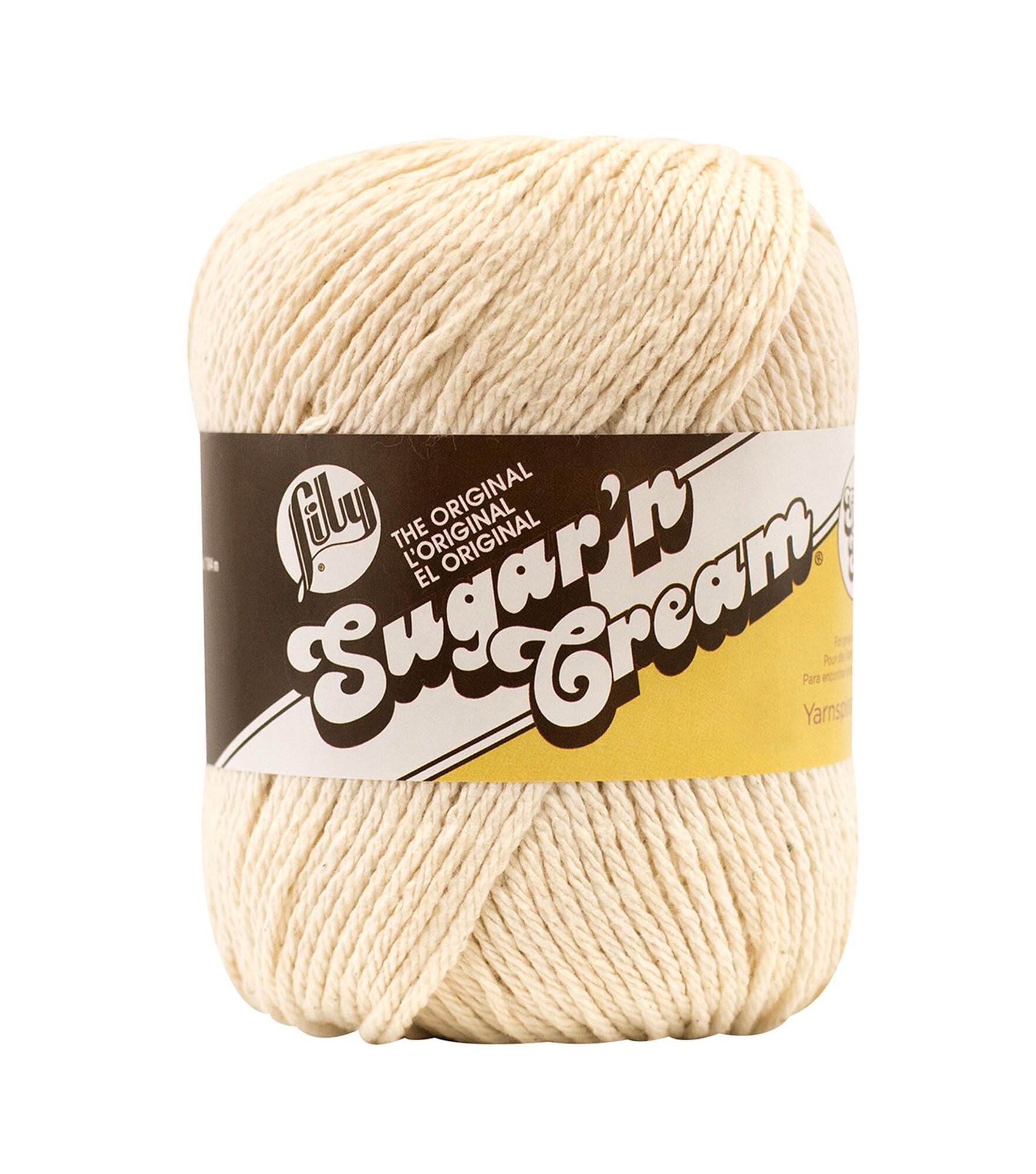 Lily Sugar'n Cream Yarn - Solids Super Size Ecru