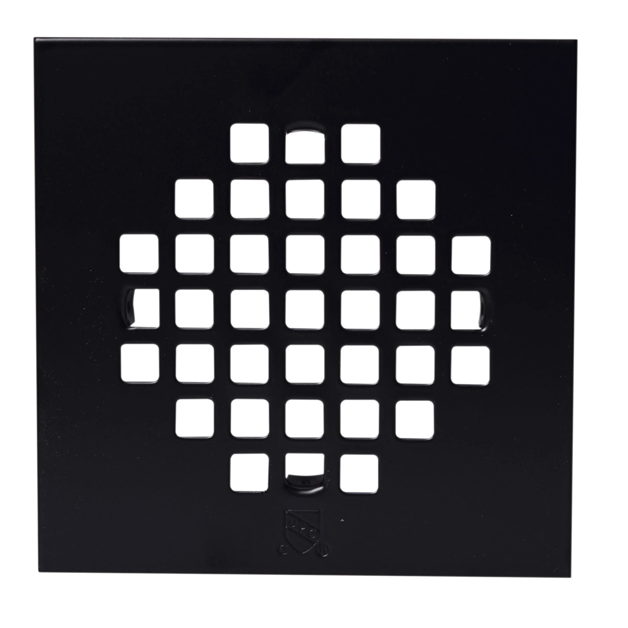 Westbrass D206-SQG-62 4-1/4" Square Shower Drain Cover, Matte Black