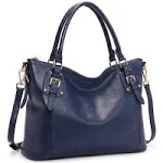 Kattee Women's Leather Satchel Tote Bag