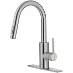 *NEW*Kraus Oletto Single 16&#034; Handle Pull Down Faucet Stainless Steel KPF-2620SFS