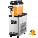 VEVOR Kommerzielle Slushy-Maschine, 6L Tassen Einzelschüssel Slush Ice Maschine, 300W 220V, Edelstahl Margarita Smoothie Frozen Drink Maker, Slushie Maschine für Supermärkte, Cafés, Restaurants, Bars