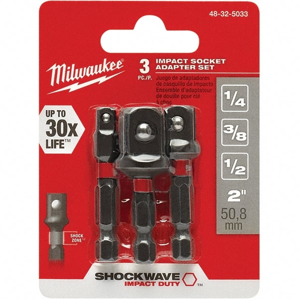 Milwaukee Shockwave Socket Adapter Set 48-32-5033