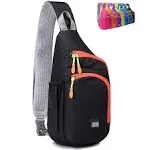 Peicees Unisex Waterproof Sling Backpack