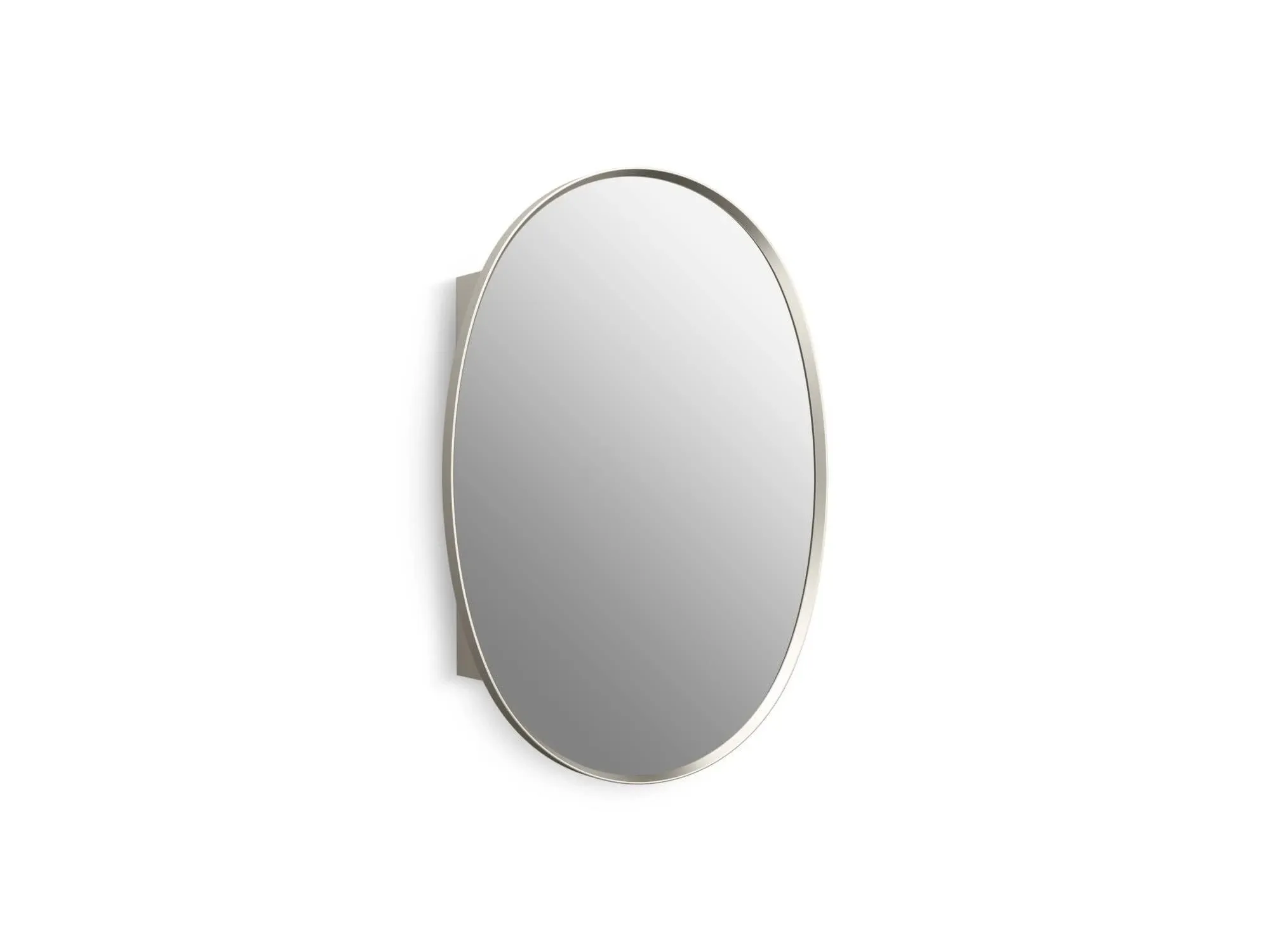 Kohler K-35571 Verdera 24" x 34" Oval Framed Medicine Cabinet - Brushed Nickel