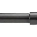 Umbra-Cappa-Curtain-Rod,-Includes-2-Matching-Finials,-Brackets-&-Hardware,-36-to-66-Inches,-Black