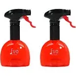 Evo Oil Sprayer Bottle Non Aerosol for Cooking Oils 2 Pack 8oz Red