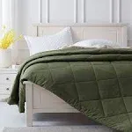 Home Queen Comforter - Olive Grey Down Alternative Bedding Comforters Queen size, All Season Duvet Insert, Lightweight Bed Comforter Soft Full Queen