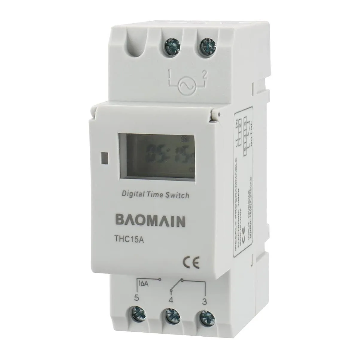 Baomain Thc15a DC 12V Digital LCD Power Programmable Timer Switch Relay 16A Amp