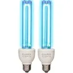 2 Pack UVC Light Bulb Ozone Free, UV Lamp 25 Watt, 254Nm Weavelength UV-C Lamp f