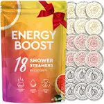 Cleverfy Shower Steamers Aromatherapy 18 Pack of Shower Bombs with Essential Oils. Personal Care and Relaxation Birthday Gifts for Women and Men