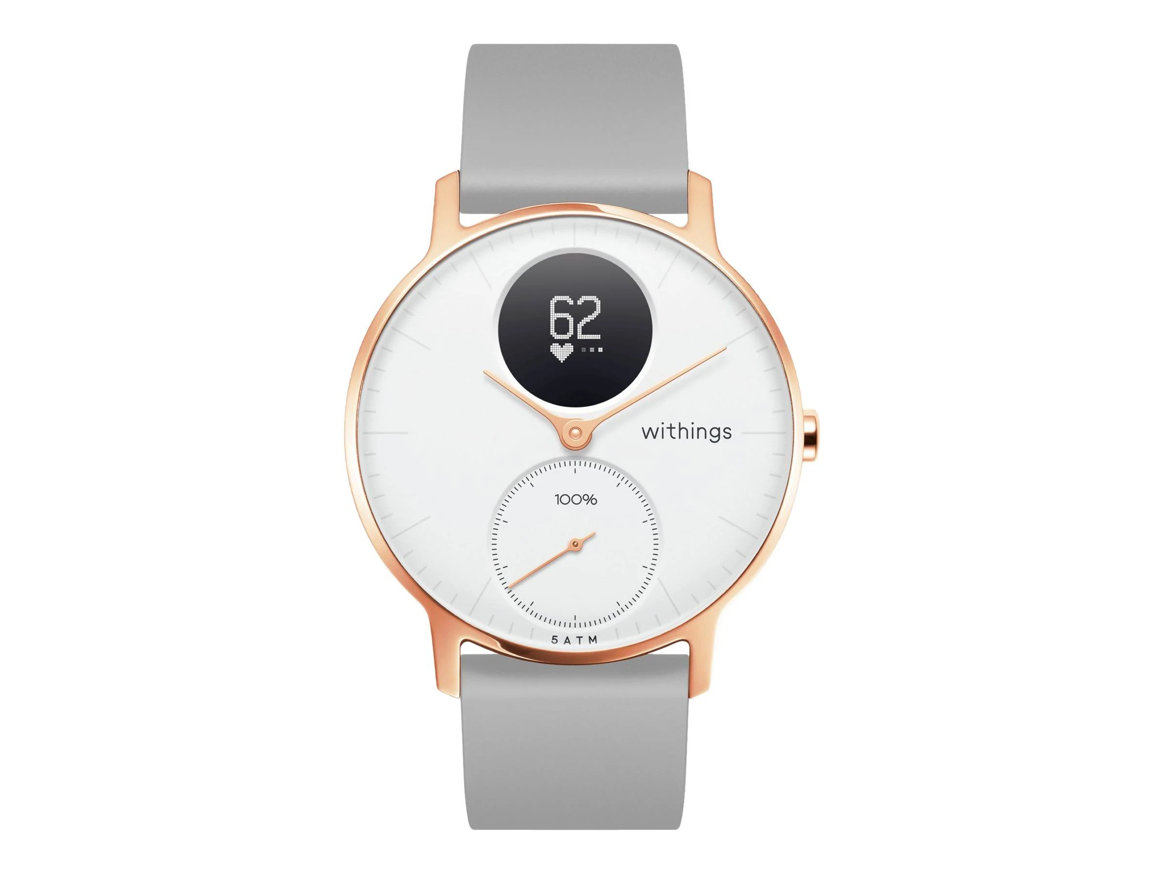 Withings Scanwatch - Smart Watch & Activity Tracker: Heart Monitor, Sleep Tracker, Smart Notifications, Step Counter, Waterproof with 30-Day Battery Life, Android & Apple Compatible, GPS, HSA/FSA