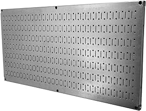 Wall Control Pegboard 16in x 32in Horizontal Metal Pegboard Tool Board Panel