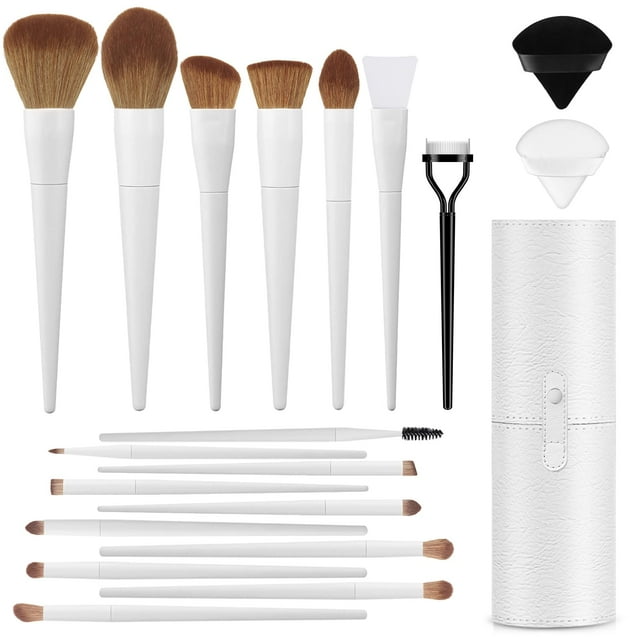 Professional 20pcs Makeup Brush Set, LUXBRU with Foundation Eyebrow Blending ...