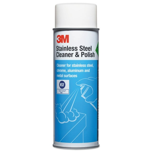 3M Stainless Steel Cleaner & Polish, Lime Scent, Foam, 21 oz. Aerosol Can - Mmm14002, Size: One Size