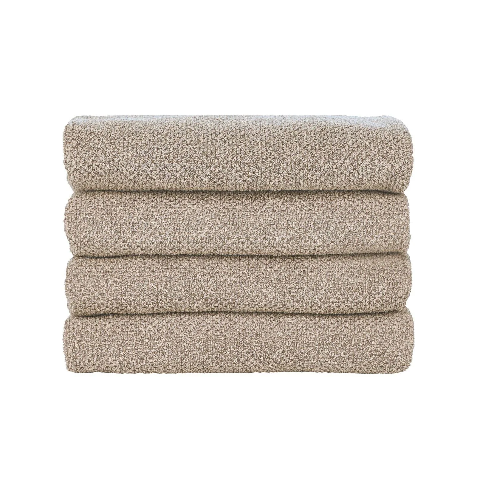 Nate Home by Nate Berkus Cotton Textured Weave Hand Towels - Set of 4 - Beige