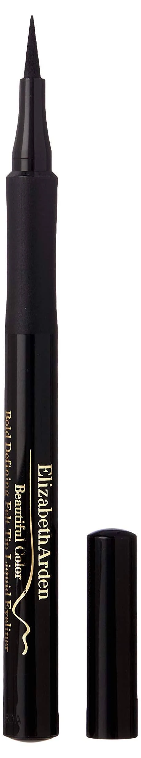 Elizabeth Arden Beautiful Color Bold Defining Felt Tip Liquid Eyeliner, Seriously Black, 0.41 oz.