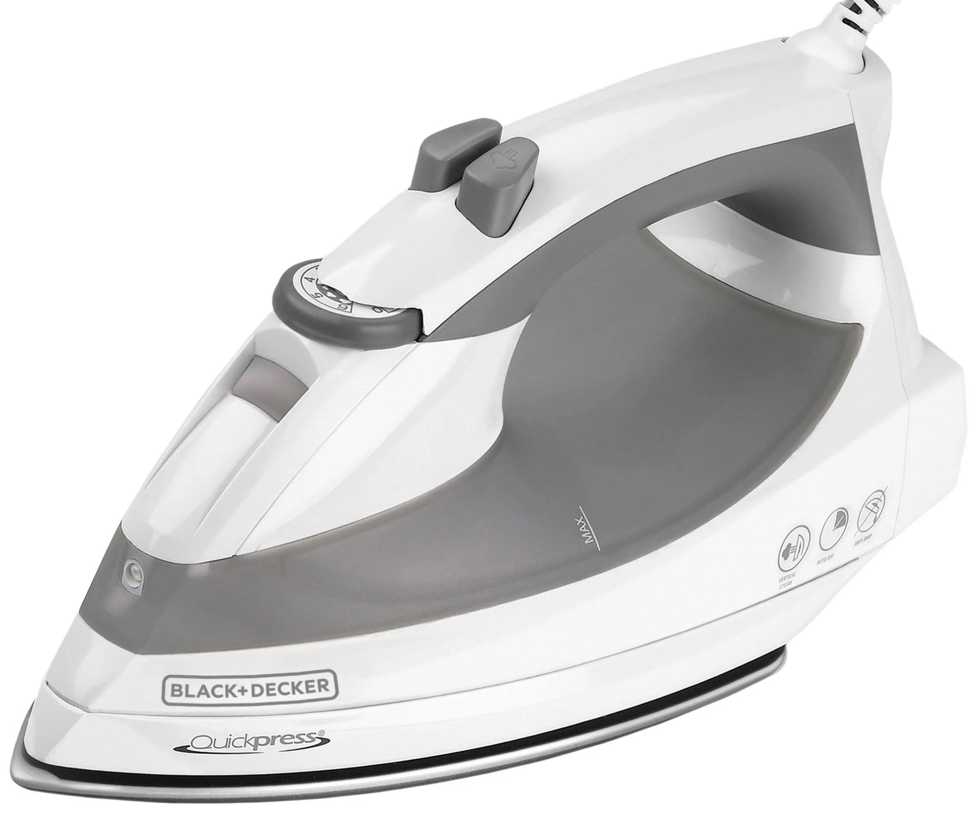 Black &amp; Decker QuickPress Steam Iron F976 Stainless Steel Soleplate Auto Shutoff