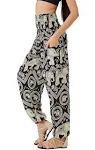 Joob Joob Boho Pants for Women - Hippie Harem Pants Women - Womens Yoga Pants – Comfy Bohemian Flowy Hippie Clothes